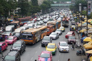 Bangkok traffic - Buses
