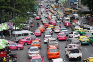 Bangkok traffic - Taxis